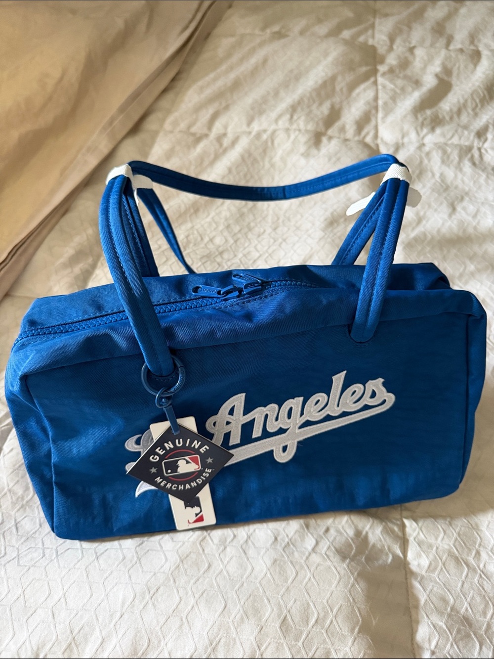 NWT Baggu Blue 'Los Angeles' Dodgers Bowler Bag - Picture 7 of 9